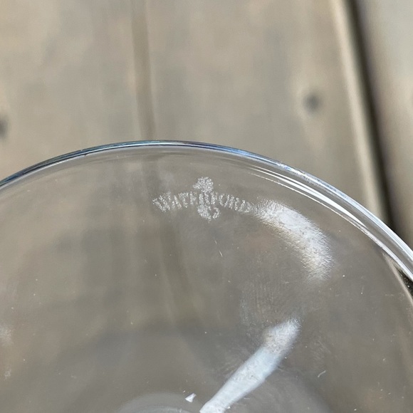 Waterford Set of Two London Pattern Crystal Wine Glasses Water Goblets - Picture 5 of 11